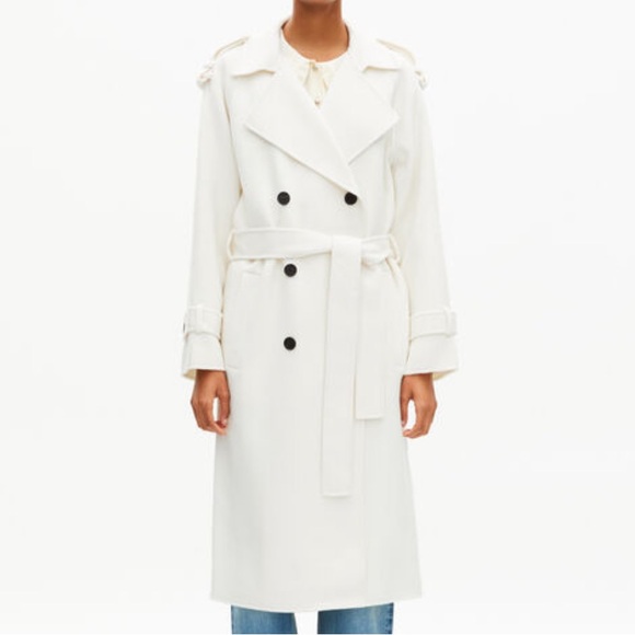 NWT The Kooples Wool Collared Overcoat Top Double Breasted L-XL